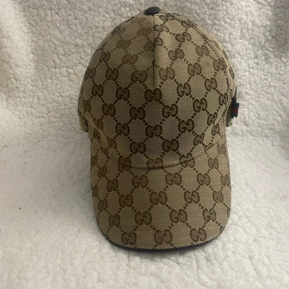 Gucci Monogram Beige Baseball Cap - image 4
